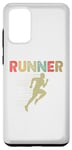 Coque pour Galaxy S20+ Retro Runner Marathon Running Vintage Jogging Fans