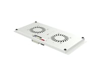 Techly I-Case Ip55-Fan2, Kylfläkt, Grå, Gjuten Aluminium, 2 Fläkt/-Ar, 1U, Ip55