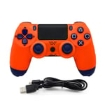 HALASHAO PS4 Controller, wireless game controller for wireless PC/PS4/Steam game controller, playstation 4 games,Orange