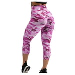 N/C Sweetlibra Women Basic Slip Bike Compression Workout Leggings Yoga Cropped Trousers Capris Lady Sport Pants（Gray,Red,Black,Blue,Green,Purple，S-XXXL）