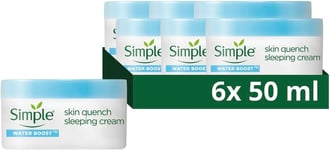 Simple Water Boost Skin Quench Sleeping Cream Moisturiser Helps Reverse Hydratio
