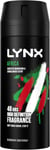 Lynx Africa Aerosol Bodyspray 48 hours of odour-busting zinc tech deodorant to 
