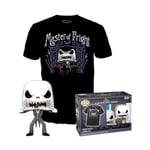 Funko Pop! & Tee: Disney - Jack Skellington - Medium - Disney: the Nightmare Before Christmas - T-Shirt - Clothes With Collectable Vinyl Figure - Gift Idea - Toys and Short Sleeve Top for Adults Men