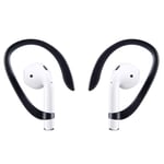 OneCut Comfortable Silicone Ear Hooks & Covers Accessories for Apple AirPods 1 & AirPods 2 Airpod Pro or EarPods Headphones/Earphones/Earbuds (Black)