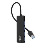 YLSCI 4-Port USB 3.0, Adaptateur Hub USB 3.0, Hub USB Haute Vitesse pour MacBook Pro/Air, iPad Pro/Air, Surface Go, XPS, et Pixelbook