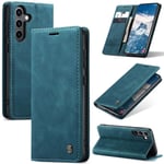 CaseMe Samsung Galaxy S24 FE Slimmat plånboksfodral, Blå