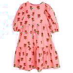 Mini Rodini Roses Klänning Pink | Rosa | 92/98 cm