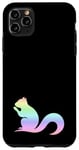 Coque pour iPhone 11 Pro Max Écureuil arc-en-ciel pastel