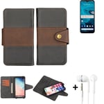 wallet case for Kyocera Android One S9 + earphones bookstyle cover pouch