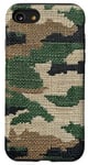 iPhone SE (2020) / 7 / 8 Cross Stitch Style Camouflage Pattern Case