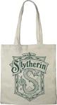 HARRY POTTER TOTE BAG SLYTHERIN», REFERENCE : BWHAPOMBB008, ECRU, 38 X 40 CM