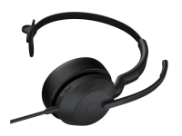 Jabra Evolve2 50 UC Mono - Headset - på örat - Bluetooth - kabelansluten - aktiv brusradering - USB-A - svart - Zoomcertifierad, Certifierad för Microsoft-teams, Cisco Webex Certified, Alcatel-Lucent-certifierad, Unify-certifierad, Google Meet-certifierad, Amazon Chime-certifierad