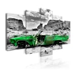 Arkiio Tavla Green Retro Car At Colorado Desert A3-N2741A