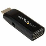 StarTech.com HDMI to VGA Adapter - Aux Audio Output - Compact - 1920x1200 - HDMI