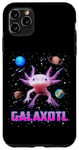 Coque pour iPhone 11 Pro Max Galaxotl Axolotl In Galaxy Cute Pet Mexican Space Axolotl