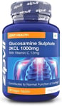 Glucosamine 2kcl 1000mg with Vitamin C 180 Vegan Glucosamine Sulphate Tablets.