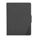 Targus VersaVu Antimicrobial Slim Case - Flip cover for tablet - soft thermoplastic polyurethane (TPU) - black - 10.2" - for Apple 10.2-inch iPad (7th generation, 8th generation)