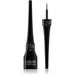 Gabriella Salvete Liquid Contour Vandfast eyeliner med børste Skygge 01 Black 4 ml