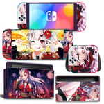 Kit De Autocollants Skin Decal Pour Switch Oled Game Console Master Ns, T1tn-Nsoled-1743