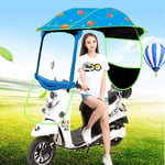 GzxLaY Universal Electric Motorcycle Rain Cover Canopy Awning, Bicycle Electric Sun Shade Rain Cover, Mobility Sun Waterproof Umbrella,G
