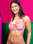 Curvy Kate Strawberry Crush Balcony Bra Pink Multi, Pink, Size 32J, Women