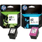 HP 62XL Black & 62 Colour Ink Cartridge For OfficeJet 200 Mobile Inkjet Printer