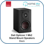 Dali Opticon 1 Mk2 Stand Mount Speakers-Black