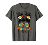 This Girl Is Now 10 Double Digits Messy Bun 10th Birthday T-Shirt