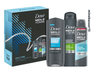Dove Men+Care Daily Care Trio body wash, 2-in-1 shampoo & conditioner