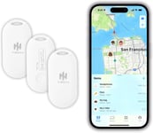 Smart Tag Oval Pack 3 For Apple iOS Devices, Key Tracker, Item Finder, Battery,