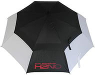 Sun Mountain H2NO Dual Canopy Windproof Large Golf Umbrella - 68” (172cm) Auto-Opening, Fibreglass Frame, UV Protection,White/Black, 62"