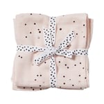 Done by Deer swaddle 2-pack filtar Dreamy dots Powder