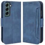 Multi Slot Plånboksfodral Samsung Galaxy S22 Plus Blå
