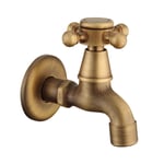Faucet Cafe Copper Durable Washing Machine Tap Replacement Part Home Bathroom Toilet Mop Pool Faucet Restaurant Antique Brass Bibcock-Short_CHINA