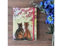 Notepad With Eraser A5 Lcn30 Cats And Flowers |