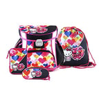 Target Square Hello Kitty Hearts Set 4in1 Cartable, 38 cm, 12 liters, Bleu (Blu)