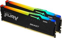 Fury Beast Black RGB 2x8GB DDR5 4800MHz DIMM KF548C38BBAK2-16