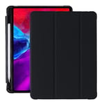 Amazon Brand Diaryan Case Compatible with iPad Pro 11 Inch 2022/2021/2020/2018, with iPad Air 5th/4th Generation 2022/2020 10.9 Inch Support Pencil Charging, TPU Back (Black)