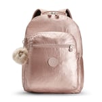 Kipling SEOUL BABY Large Baby Backpack + Changing Mat - Metallic Blush RRP £124