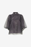 Soaked in Luxury - Blus slChaya Blouse SS - Grå