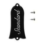 Gibson Les Paul Standard 2 Ply Truss Rod Cover with Screws (Black)