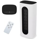 Ceramic PTC Fan Heater Tower Remote Control 2 Heat Settings Timer 2kW