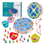 Montessori Fiskespel för Barn och Familj