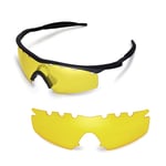 New Walleva Yellow Vented Lenses For Oakley M Frame Strike Sunglasses