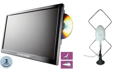VISION PLUS 18.5" 12/24 VOLT LED TV/DVD/FREEVIEW/FREESAT & AVTEX STH3000 AERIAL