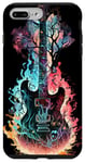 Coque pour iPhone 7 Plus/8 Plus Guitare électrique Band Rock Design : résonance de la forêt de feu