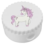 Azeeda 'Pink Haired Unicorn' Compact Pencil Sharpener (PS00021562)