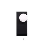 Venture Home Vägglampa Troyes Wall Lamp - Black / White glass 17026-001