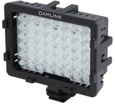 CAMLINK 5400K 48 LED PHOTO VIDEO LIGHT WITH 3 DIFFUSER FILTERS + HOT SHOE MOUNT