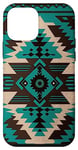 Coque pour iPhone 12 mini Motif aztèque amérindien turquoise du sud-ouest